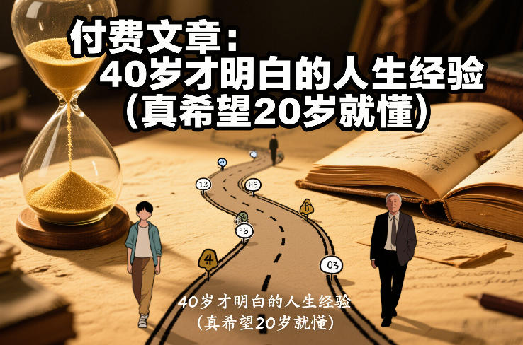 付费文章:40岁才明白的人生经验(真希望20岁就懂)-小目标云网创