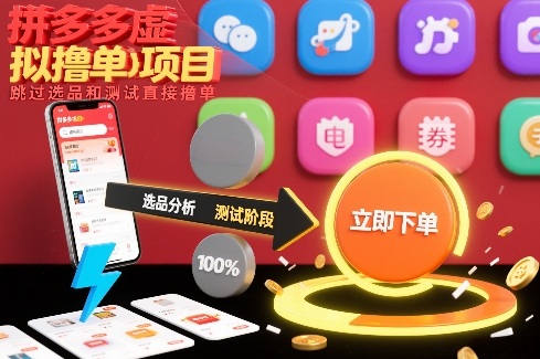 拼多多虚拟撸单项目,跳过选品和测试直接撸单-小目标云网创