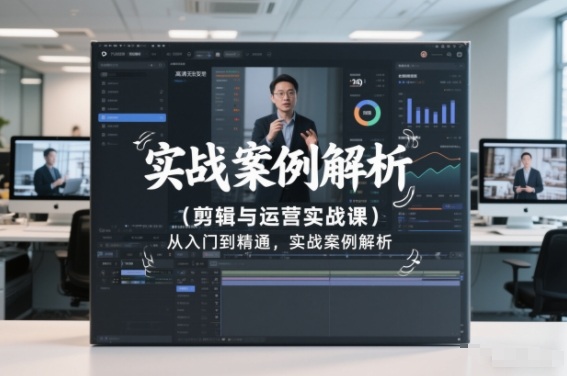 剪辑与运营实战课,从入门到精通,实战案例解析(更新2026)-小目标云网创