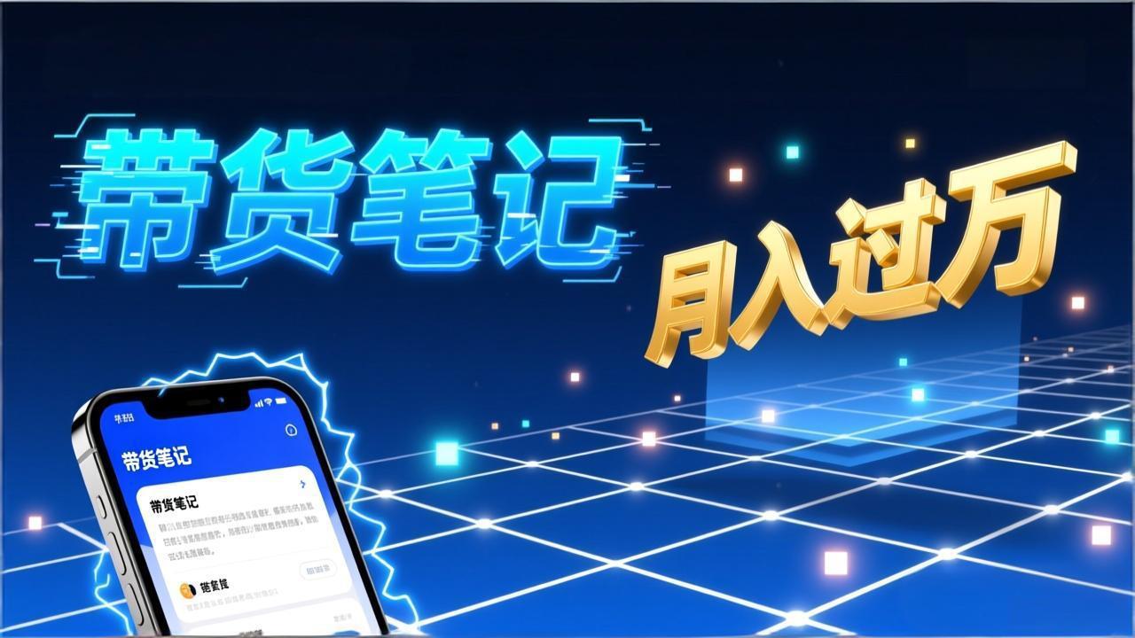 小红书爆款笔记带货实战:拆解封面标题正文全要素,手把手教你单篇笔记带货月入过万-小目标云网创