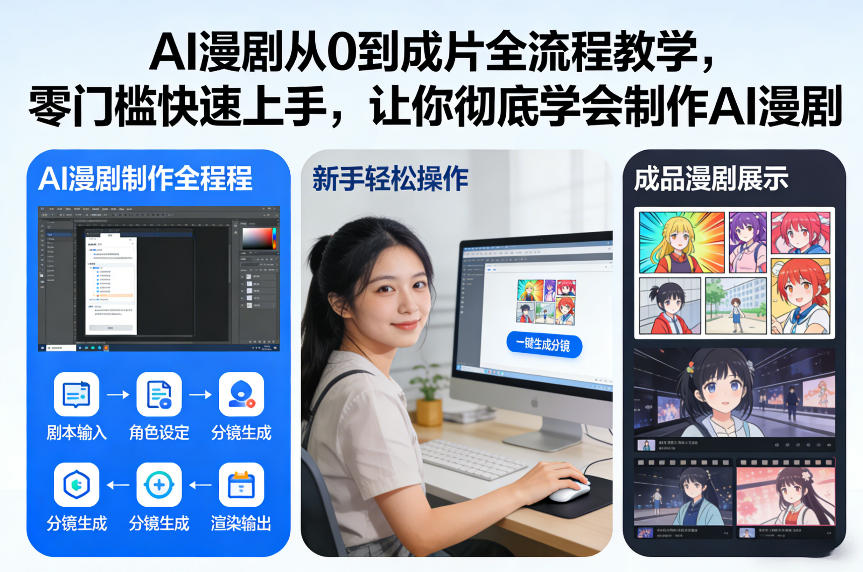 AI漫剧从0到成片全流程教学,零门槛快速上手,让你彻底学会制作AI漫剧【保姆级教程】-小目标云网创