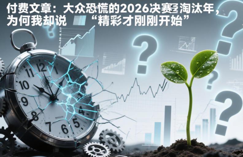 付费文章：大众恐慌的2026决赛淘汰年，为何我却说“精彩才刚刚开始”？-小目标云网创
